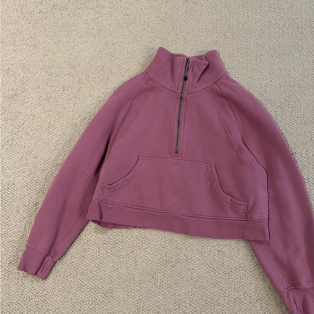 lululemon athletica scuba oversized funnel-neck half zip